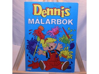 Dennis målarbok. 64 sidor.