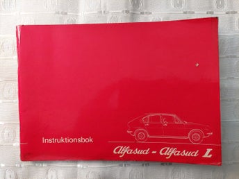 Alfa Romeo Alfasud Alfasud L 1976 Instruktionsbok