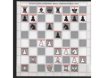 Suriname 2009 Schack 28v + etiketter i stort block