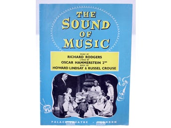 The Sound of Music original programme Palace Theatre London 1965 (Weight: 72g)