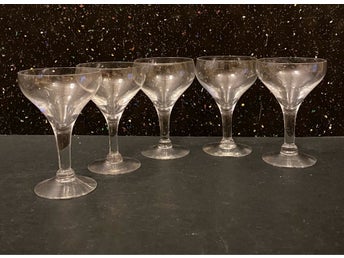 5 st likör glas - Susan - Orrefors - Nils Landberg