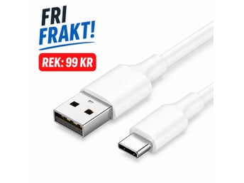 USB-C Snabbladdningskabel 1m – USB-A till USB-C Laddning & Dataöverföring