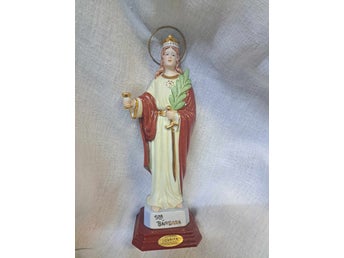 Religious Porcelain Statue of St. Barbara – Catholic Christian Patron Saint