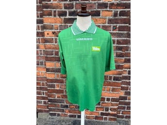 Vintage Umbro Valeo Engine Cooling Fotbollströja XL 90s Mjällby Sölvesborg #8