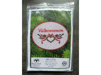 Broderi Välkommen tavla Svarta Fåret komplett kit
