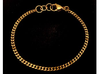 Armband 18 karats guldförgyllning 18-19cm. Nickelfritt