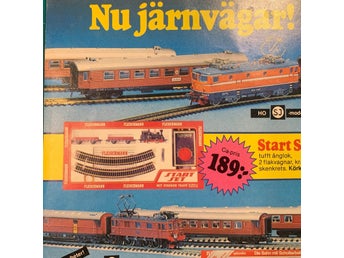Retro-annons ”Nya SJ-modeller från Fleischmann” från 1979