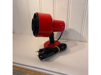 Retro Röd vägglampa sänglampa 80 tal