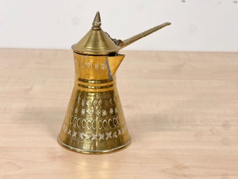 Kanna Kaffekanna Mässing Vintage Retro Kaffe Kittel Tillbringare (3.2)