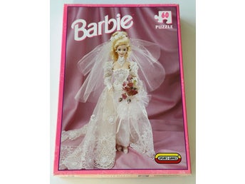 Barbie 1996 Mattel - Bröllop Pussel - 60 Bitar