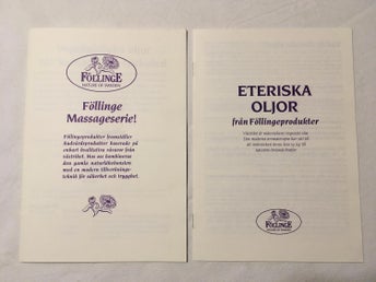 Broschyrer från Föllingeprodukter