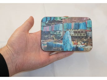 Ella Doran Coaster - Arabisk marknad - Konstverk - minimalistisk musmatta