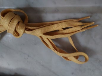 Skosnören skoband GULA ca 168 cm