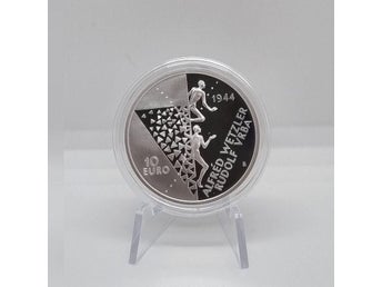 1/2 OZ 10 EURO 2024 SLOVAKIEN PROOF SILVER COIN AG ALFRED WETZLER RUDOLF VRBA