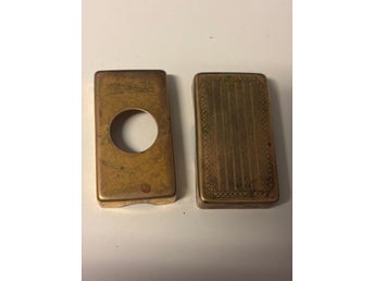 Vintage Gillette Thin Blade-dispenser i mässing – Made in U.S.A.
