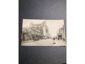 Vykort, Kerk Street, Johannesburg Sydafrika 1910-20- talet