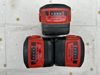 3 ST Hilti B36/3Ah Li-Ion batteri
