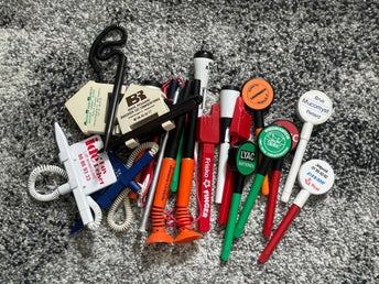 Vintage Danish Advertising Pens & Promotional Pens Lot – 1970s–1990s