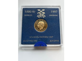 1000kr Minnesmynt Guld 1997 - Kalmarunionen