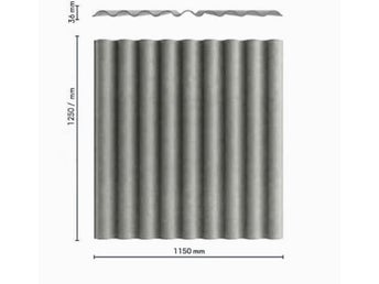 Fibercementplattor Fibercementtak Fibercement Ekologiska EKO Eternit W130-9