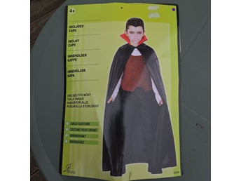 Halloween kåpa utklädning stl one size (ca 116-134) Helt ny!