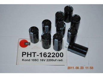 PHT-162200 Elektrolyt 16V 105c 10 stycken