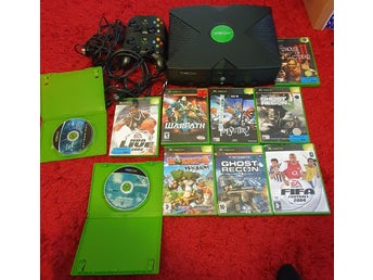 Original Xbox konsol med spelpaket