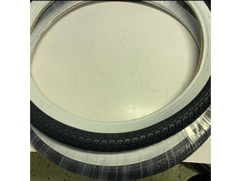Mopeddäck 2 1/4-19 vit sida 2st