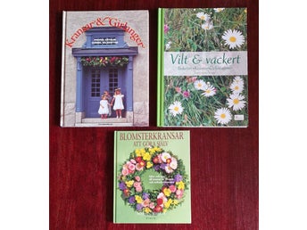 3 st blomsterböcker - kransar & girlanger - Vild & Vackert - Blomsterkransar