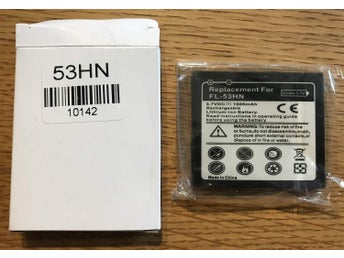 Nytt batteri FL-53HN. Mobilbatteri LG + T-mobile. Kompatibelt med flera modeller
