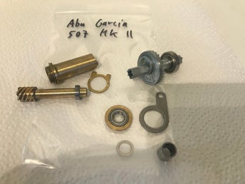 Abu Garcia 507 Mk II reservdelar, här: innerdelar (repairkit)