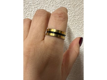 Helt ny Unisex ring rostfritt stål vattentät str. 20mm