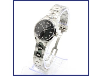 TAG Heuer Carrera kvarts klocka, 27mm, diamanter, certifikat/tillbehör medföljer