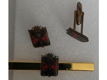 Manschettknappar och slipsnåll Svevska Frimurarorders
