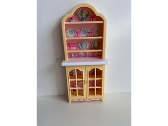 Barbie Mattel Vitrinskåp till My folding Pretty House 90-tal
