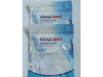 Elina Med Dent Zahseide Sticks, 2 x 50-pack