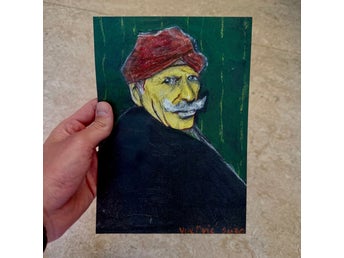 “Portrait of a man” Original Signerat limited poster print!