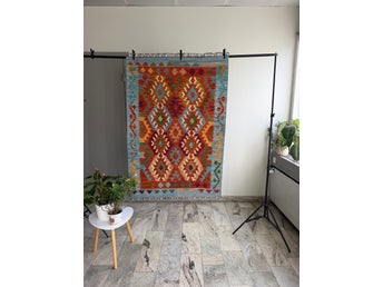 Handvävd Ull kelimmatta 147 x 102 cm