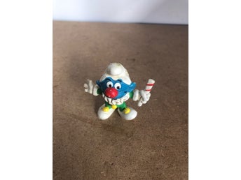 Smurf clown med polkagris