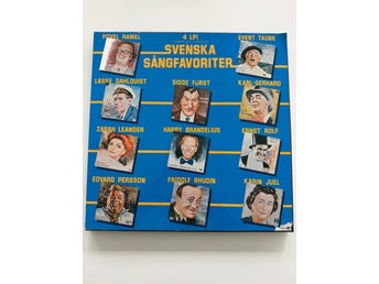 Svenska Sångfavoriter 4 LP-skivor