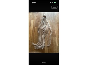 Rapunzel of sweden clip in ponytail ca 63 cm blont löshår