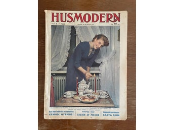 Tidningen Husmodern Nr 8 från 1949