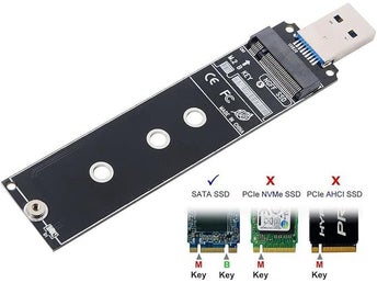 Ny! BM-Key NGFF M.2 SSD till USB 3.0 Extern Adapter Kabinett