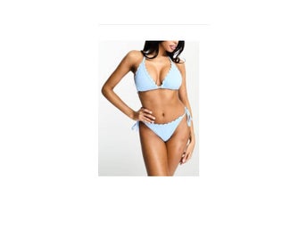 Ny med prislapp ljusblå bikini från Peek & beau 90F/G & strl 36