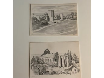 Vykort av Evert Fahlander, Visby, oskrivna