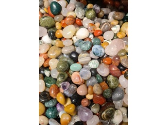 Mega-mix med trumlade stenar (250 gram)