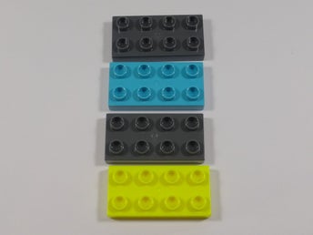 4st Platta Bitar 2x4 - 6,3cm - Duplo