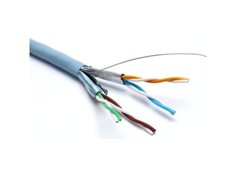 Excel Solid Cat6A Cable U/FTP S-Foil LSOH CPR Euroclass Dca 305 m Reel Ice