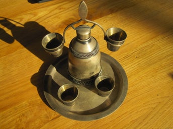 Vintage Silver Plated or Melchior Liquor Set, exellent condition