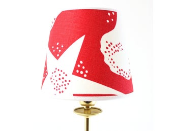 LAMPSKÄRM ARISTIDIA TYG SVENSKT TENN JOSEF FRANK RÖD D15